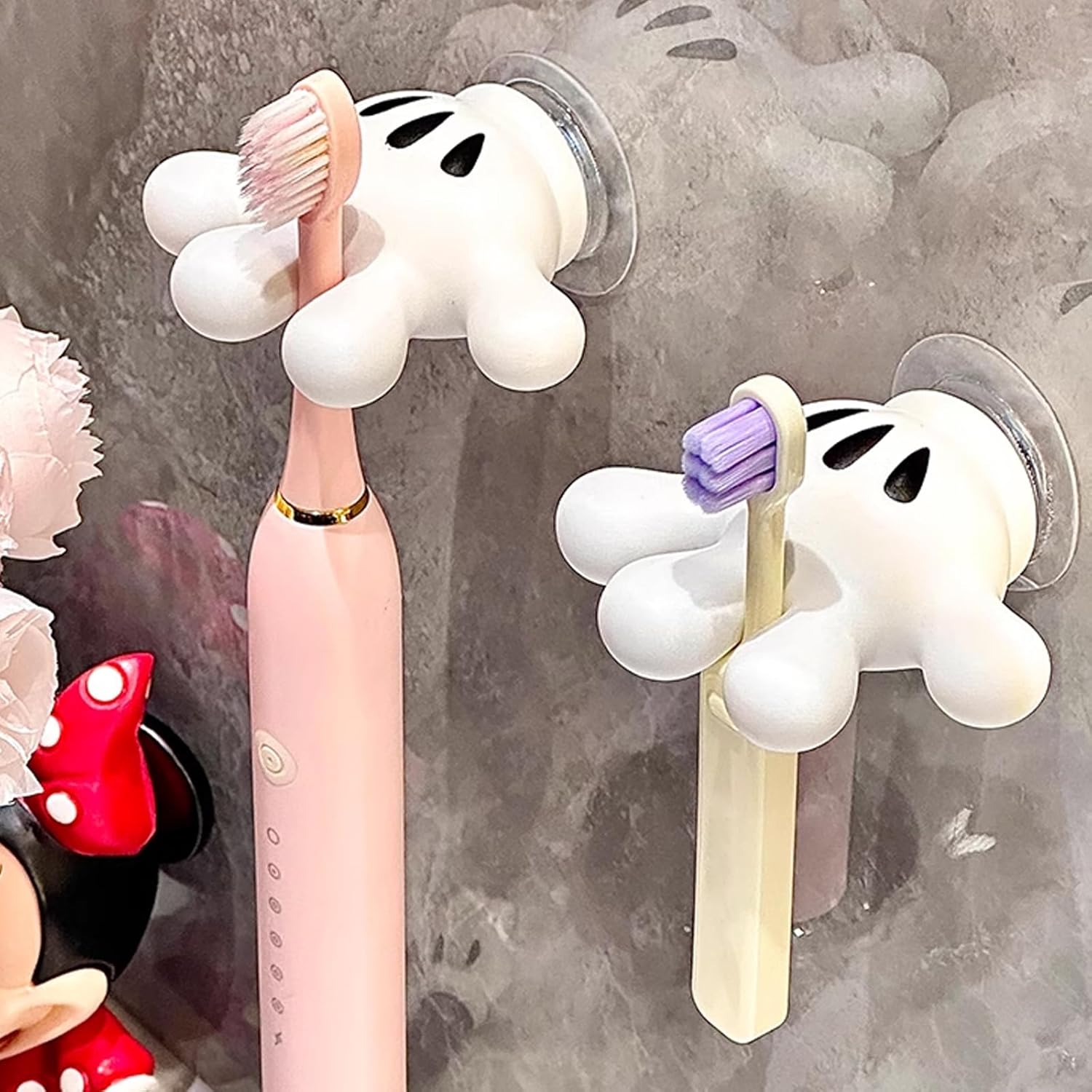 Perfect 2-Piece Toothbrush Holder with Unique Design