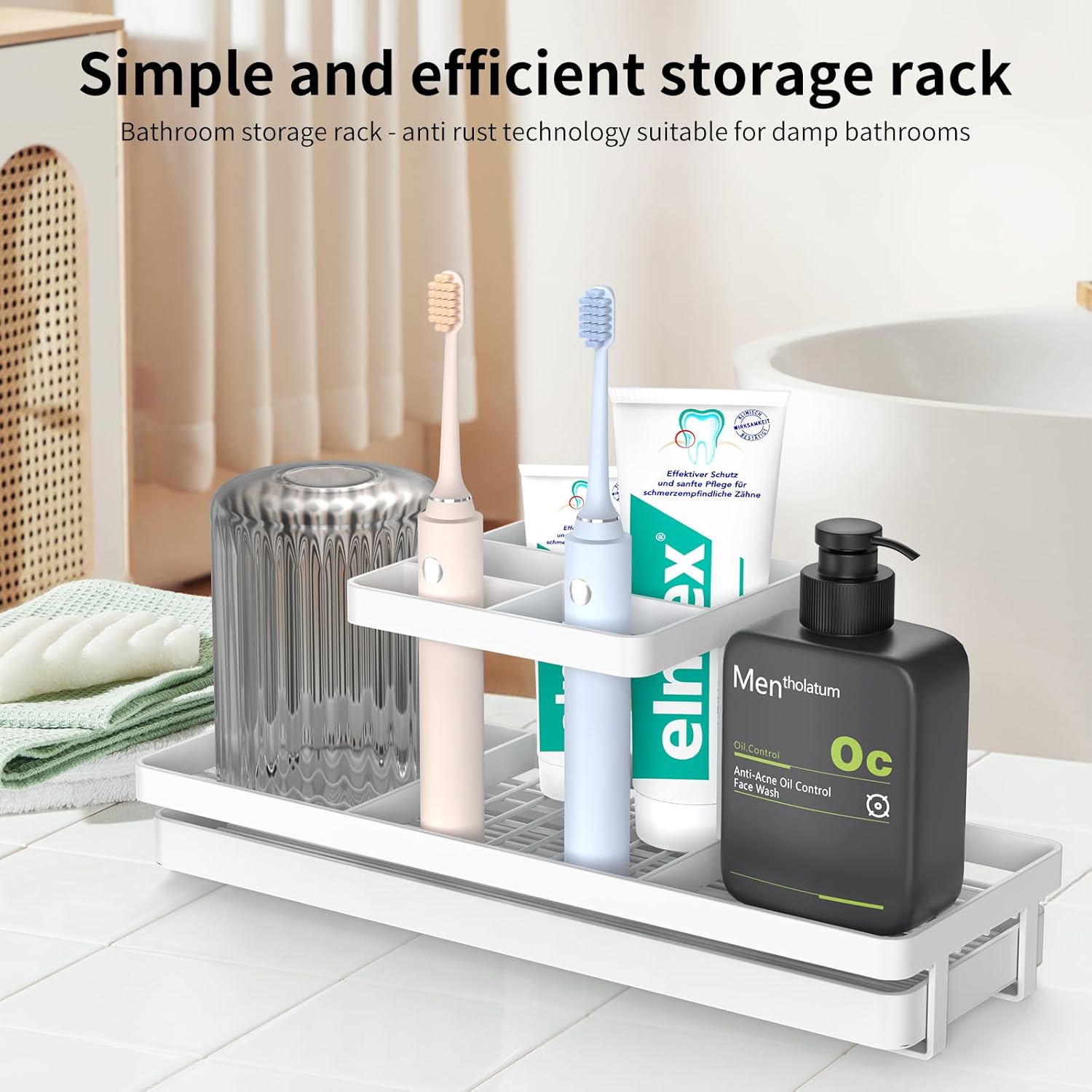 Premium 5-Slot Toothbrush Holder