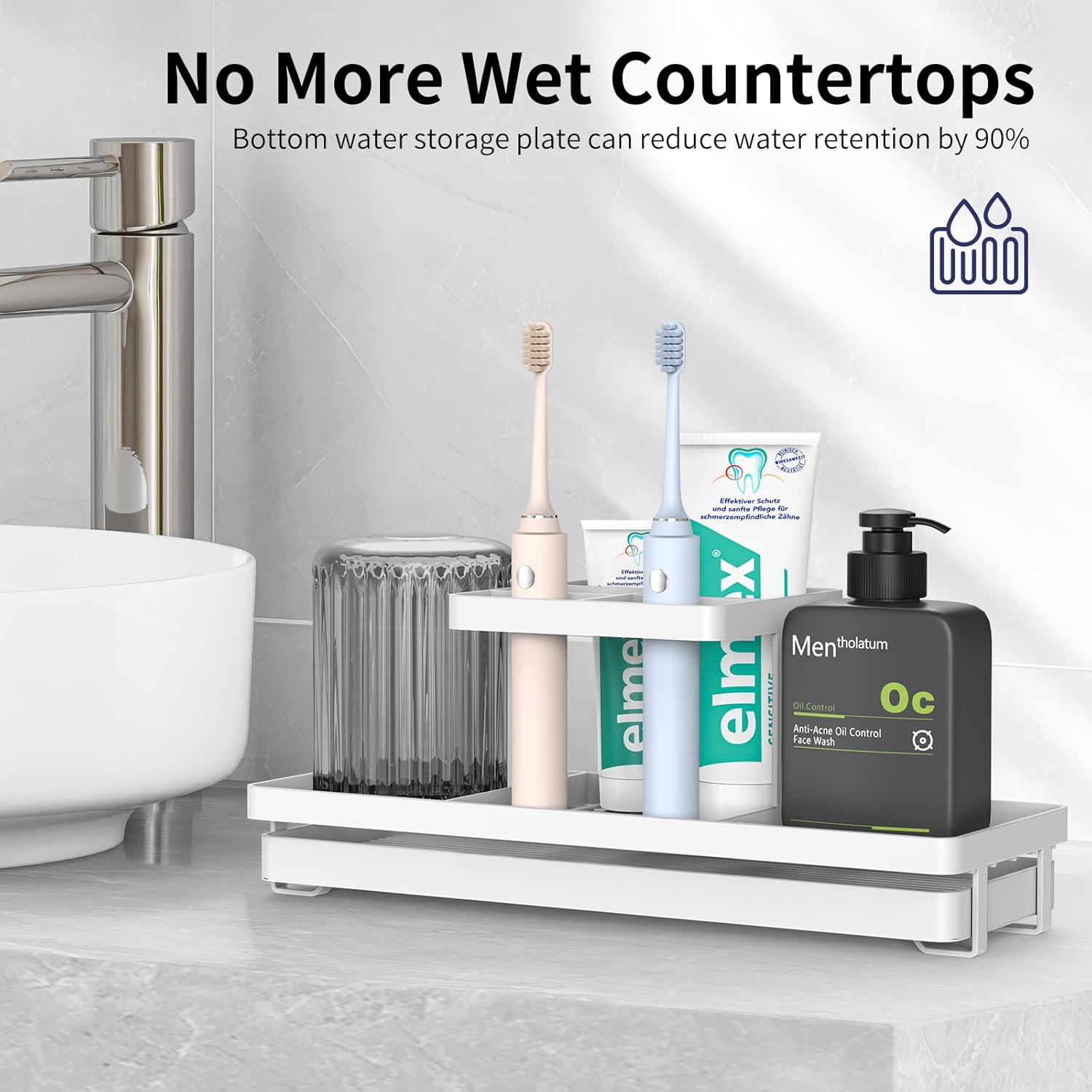 Premium 5-Slot Toothbrush Holder