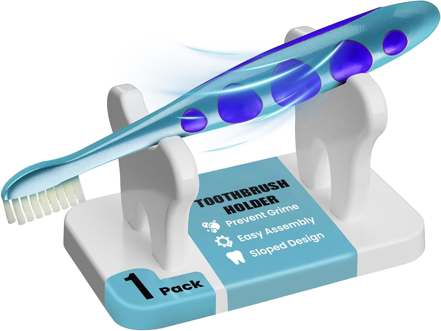 Toothbrush Caddy - Compact and Sturdy Holder for Bathroom