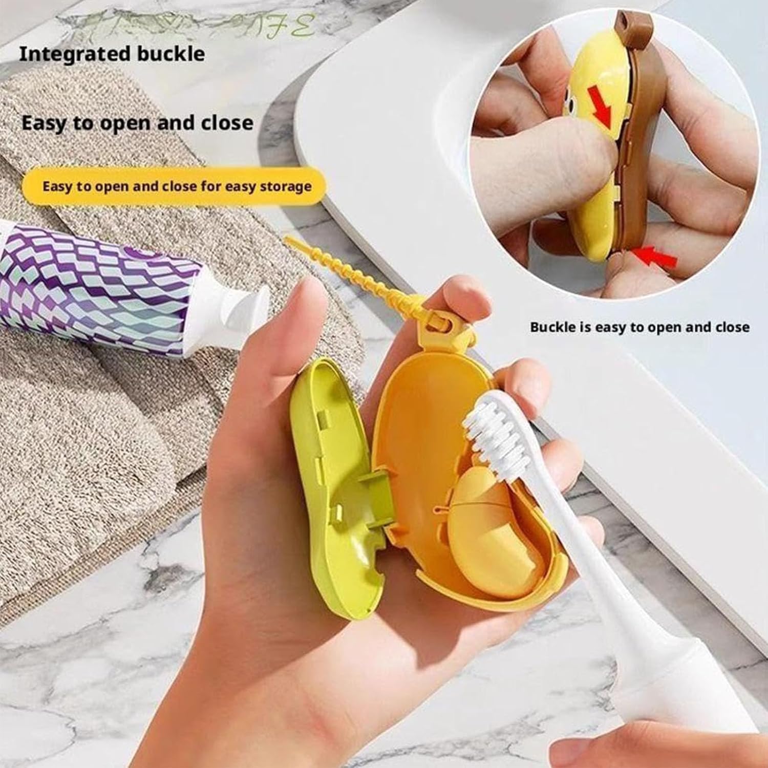 Banana Toothbrush Holder Travel-friendly Dispenser Case