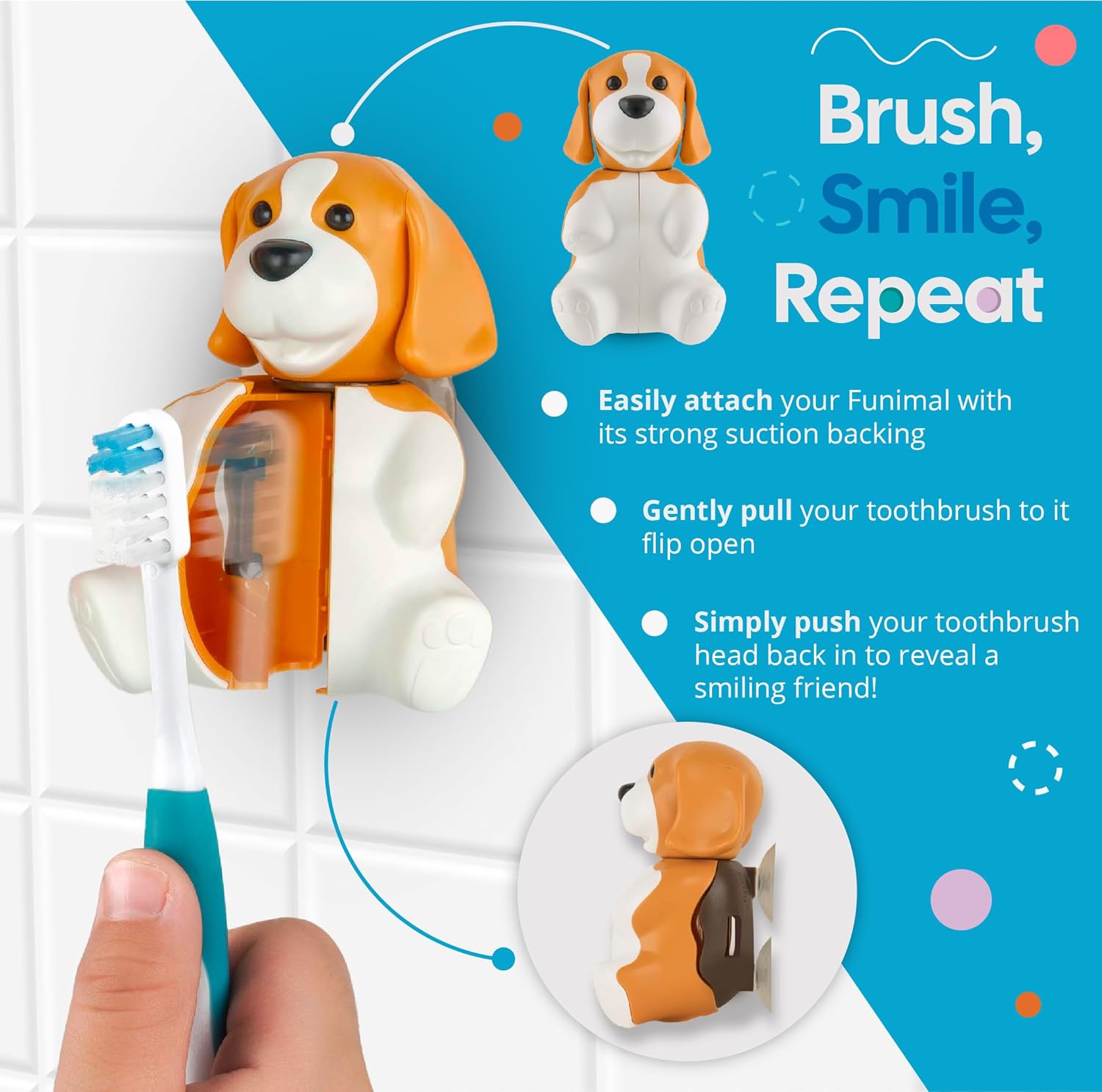 Flipper Fun Animal Penguin Toothbrush Holder