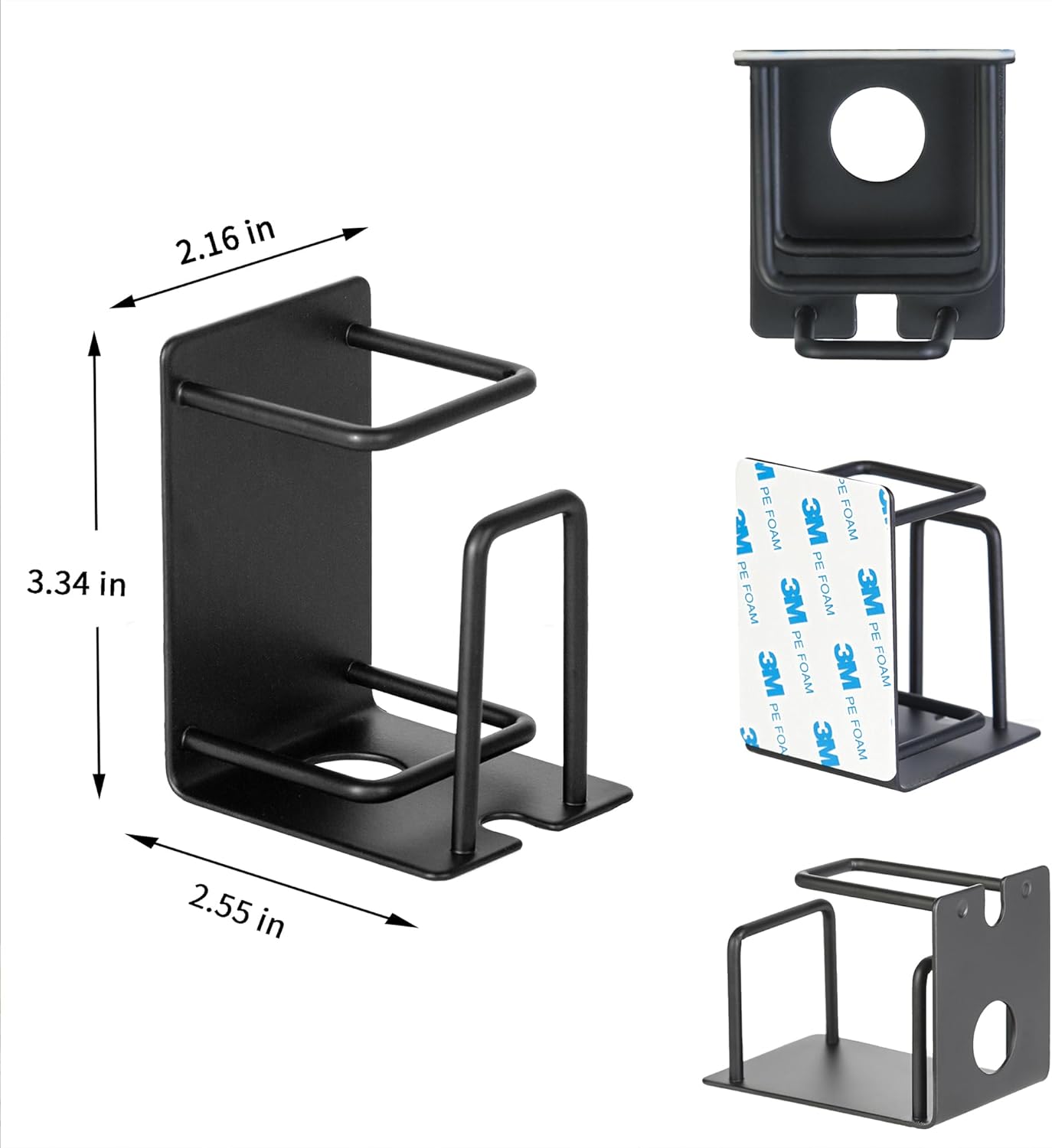 Stainless Steel 3-in-1 Wall-Mounted Oral Care Organizer