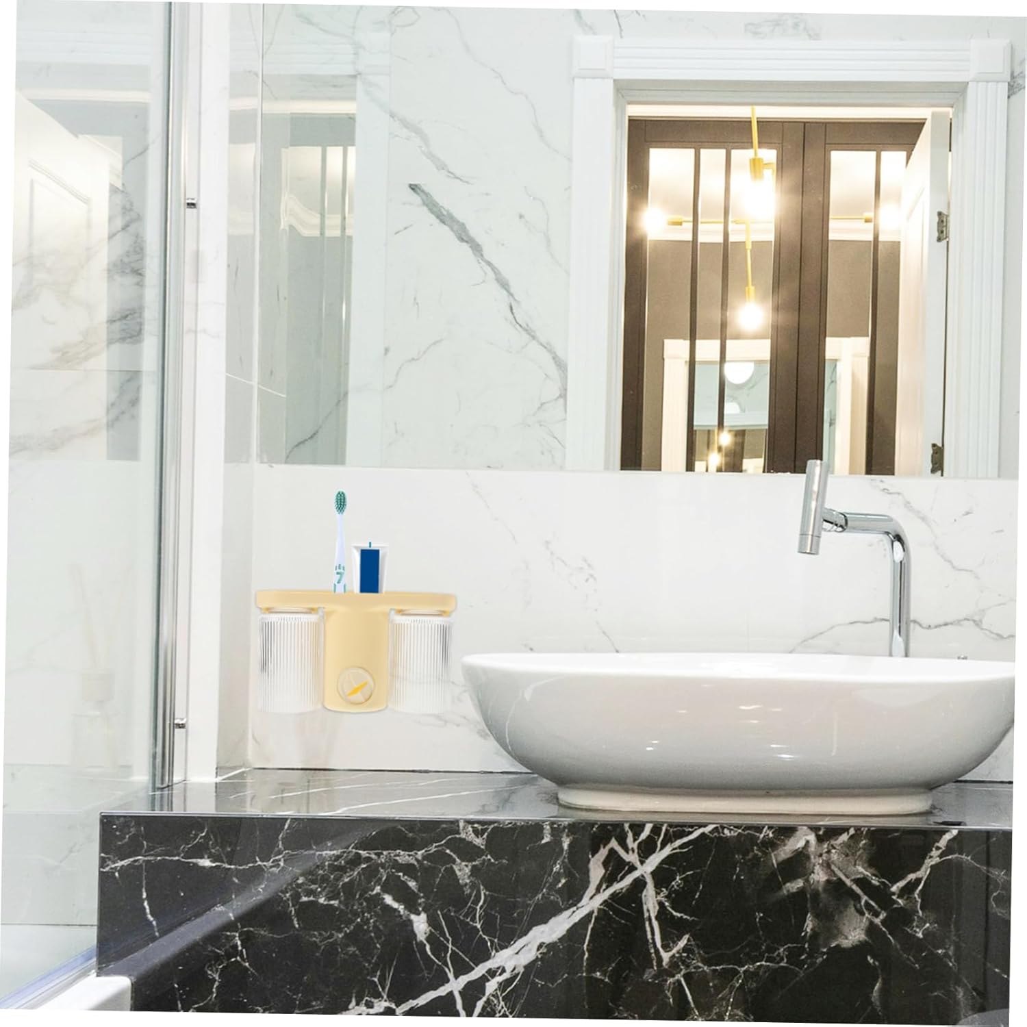 Multi-Function Toothbrush Toothpaste Holder