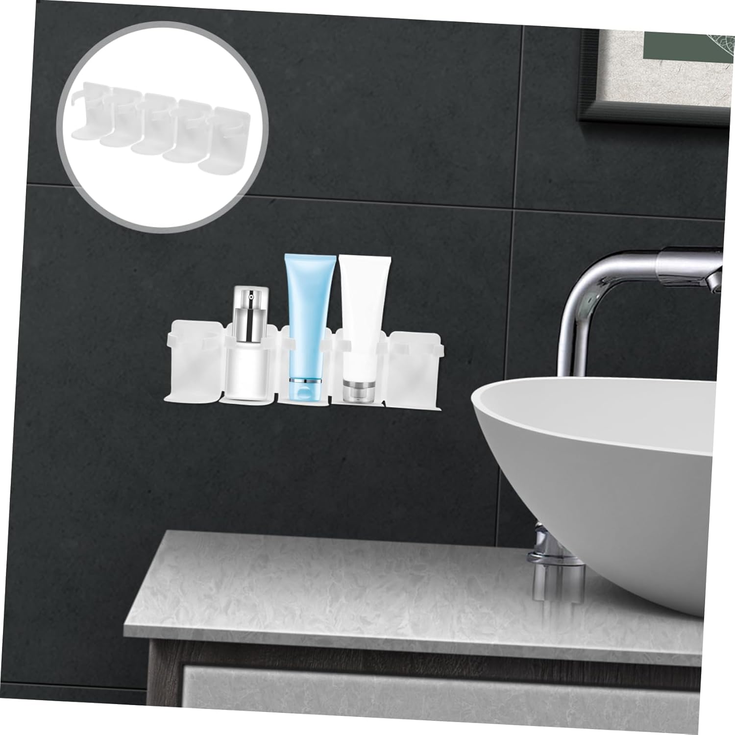 GLEAVI Wall Mounted Shower Organizer with Storage Capacity
