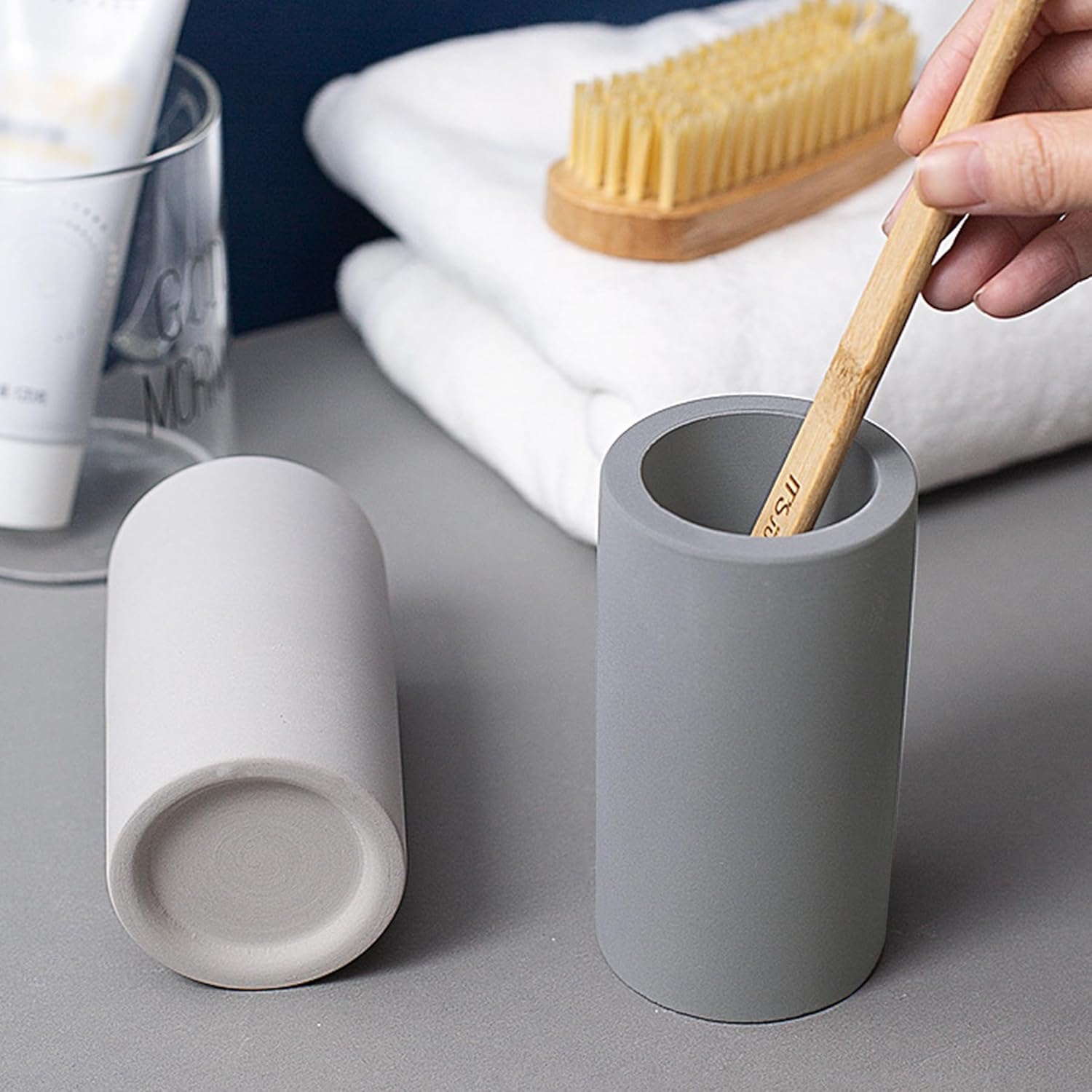 Coengwui Diatomite Toothbrush Holder Dark Grey 43