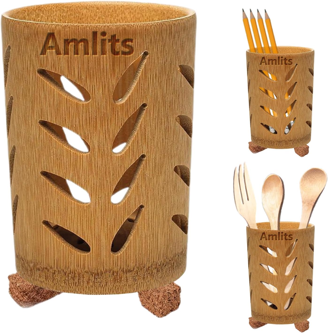 Bamboo Toothbrush Holder - Quick Drying Single-Piece Design