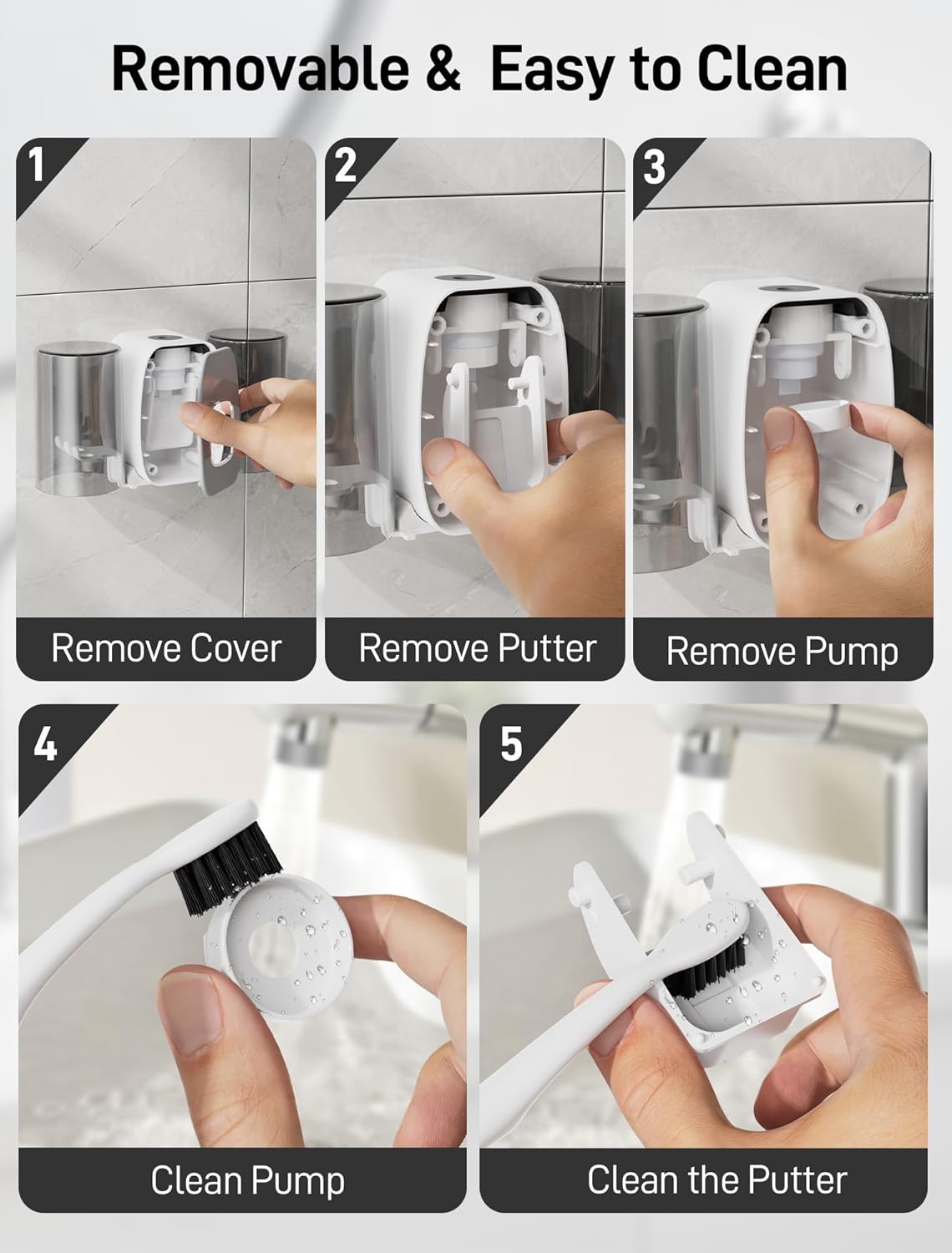 Chic Wall-Mounted Dispenser Set