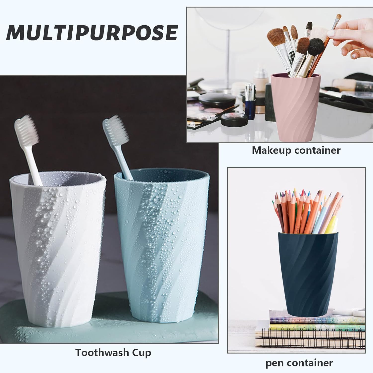 Unbreakable Toothbrush Tumbler for Home Travel
