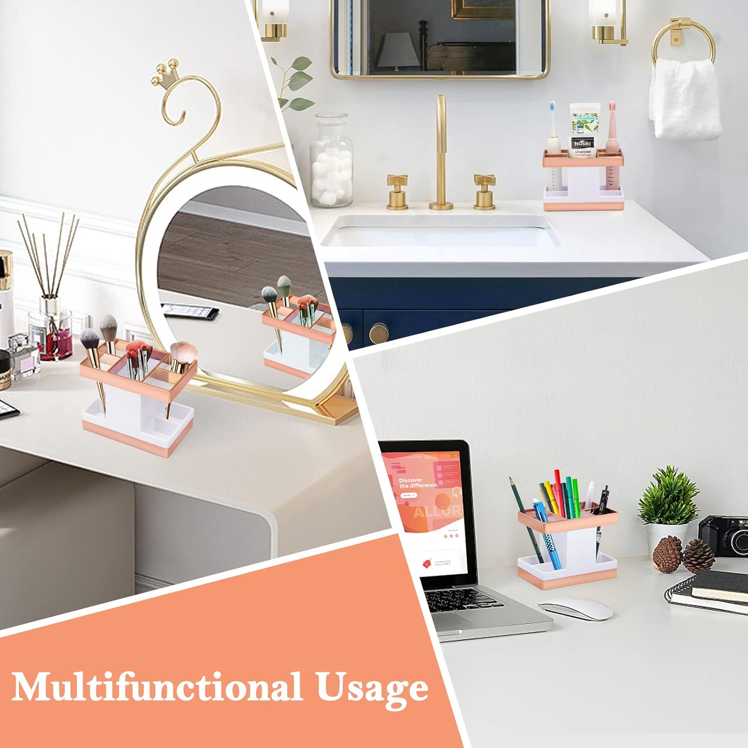 Chintu Kids Electric Toothbrush Holder Set Rust-Free Family Organizing for Bathrooms