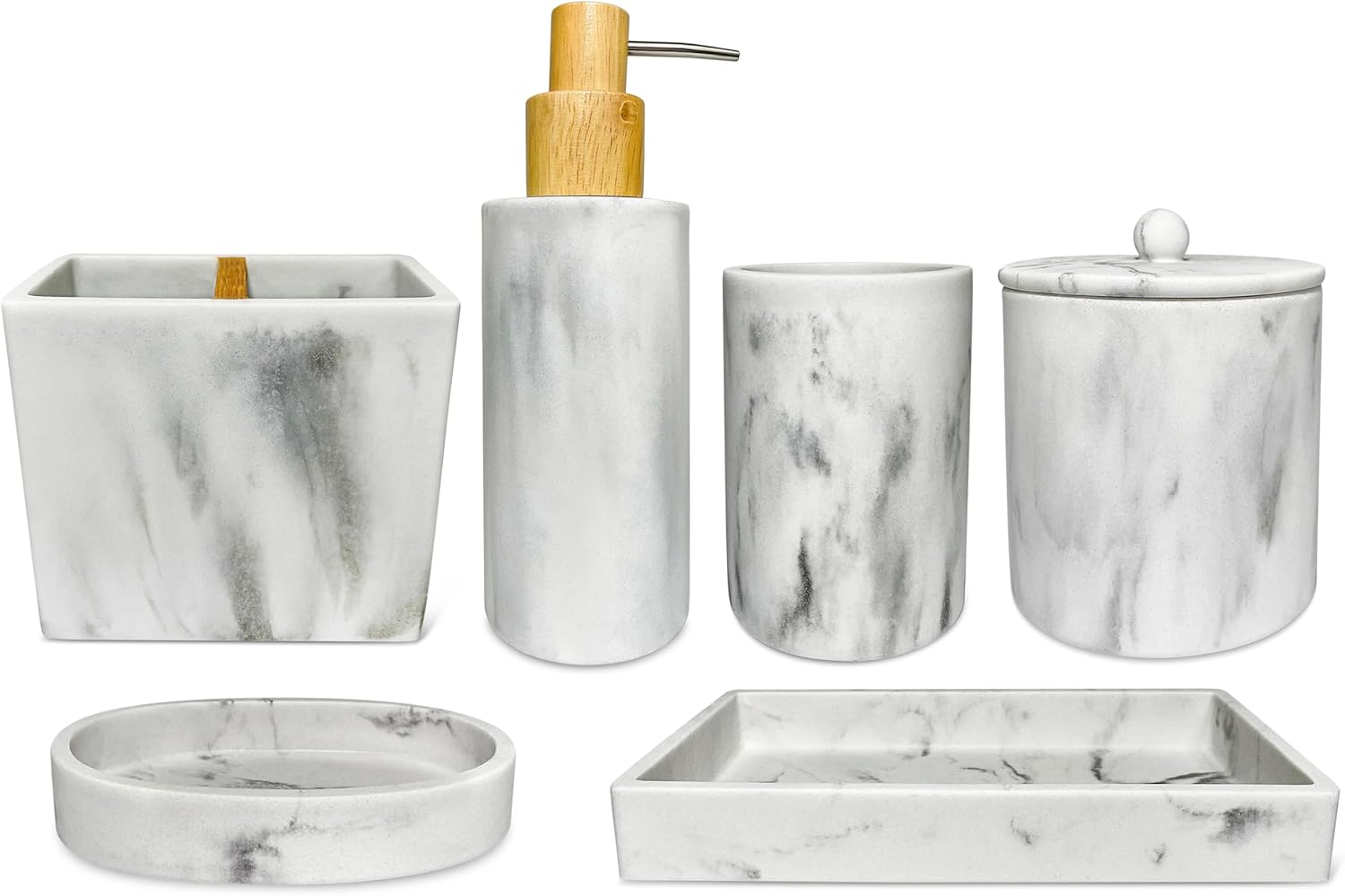 Santorini Resin Toothbrush Holder - Space-Saving Bathroom Organizer