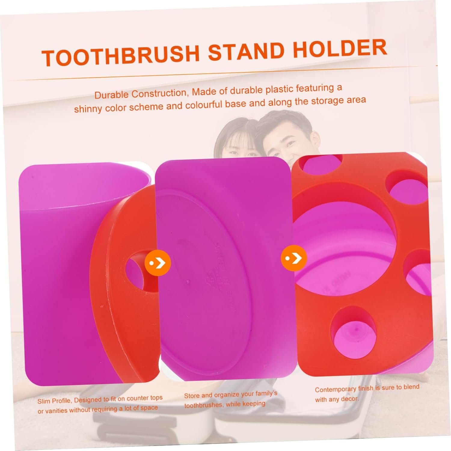 AmHEIGHT Fun Toothbrush Holder Durable Smart Design forBatchNorm