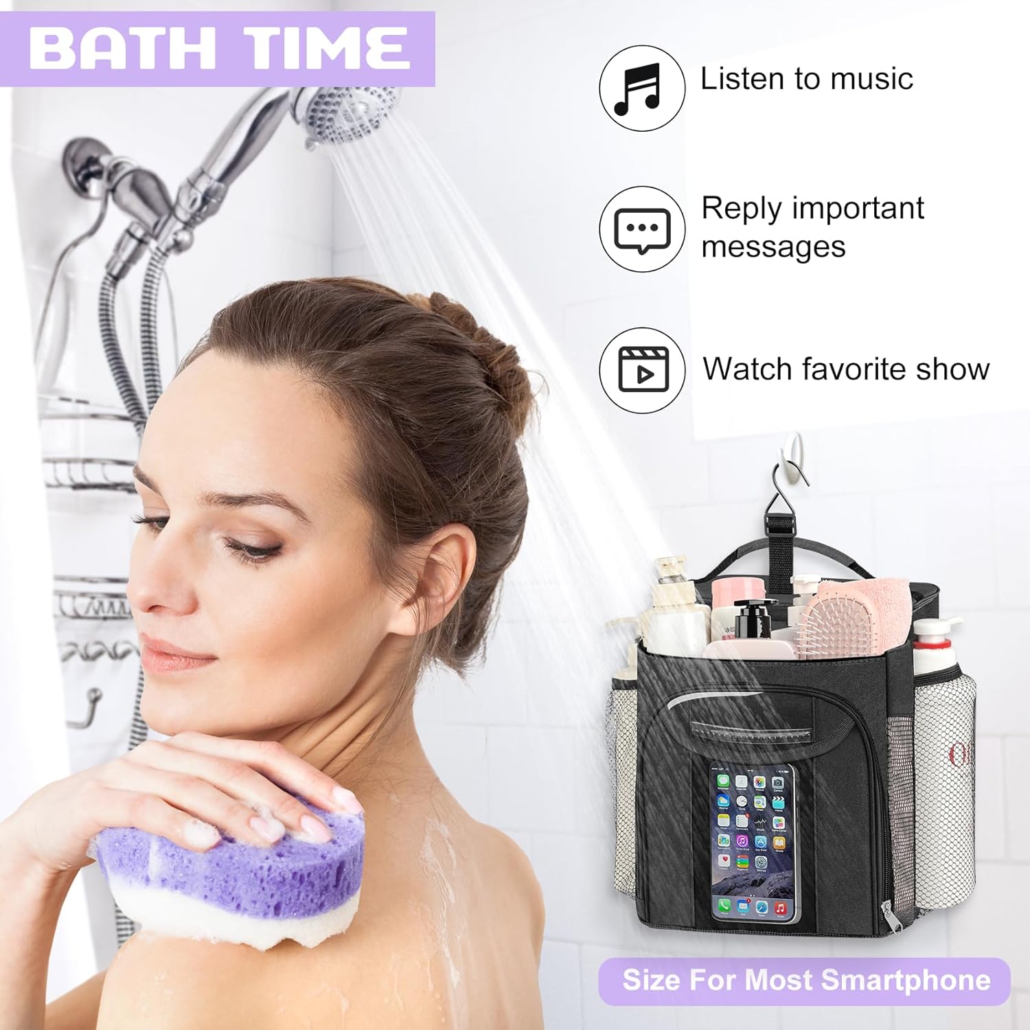 Heavy-Duty Portable Shower Caddy for College Students