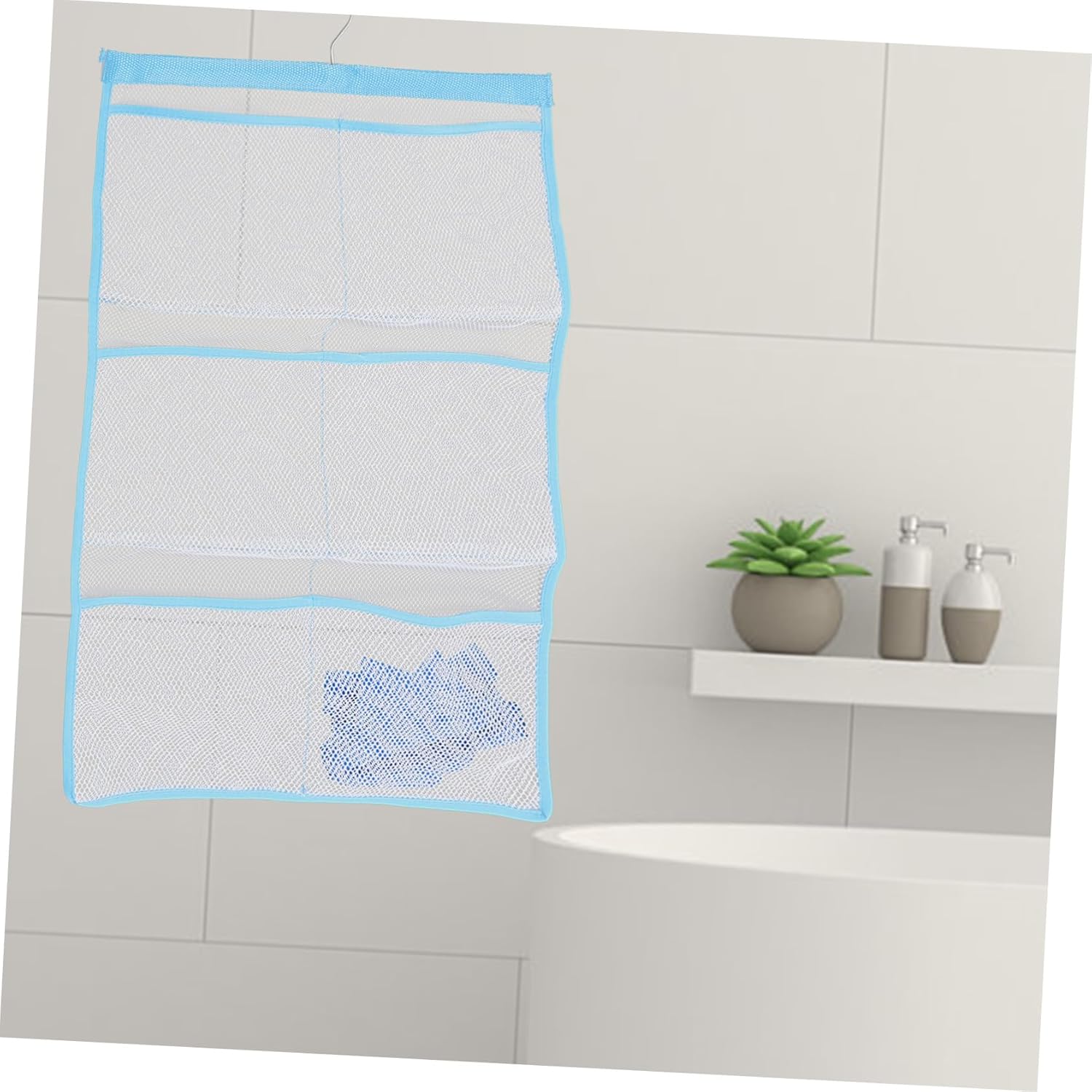 Luxshiny Space-Saving Mesh Shower Organizer