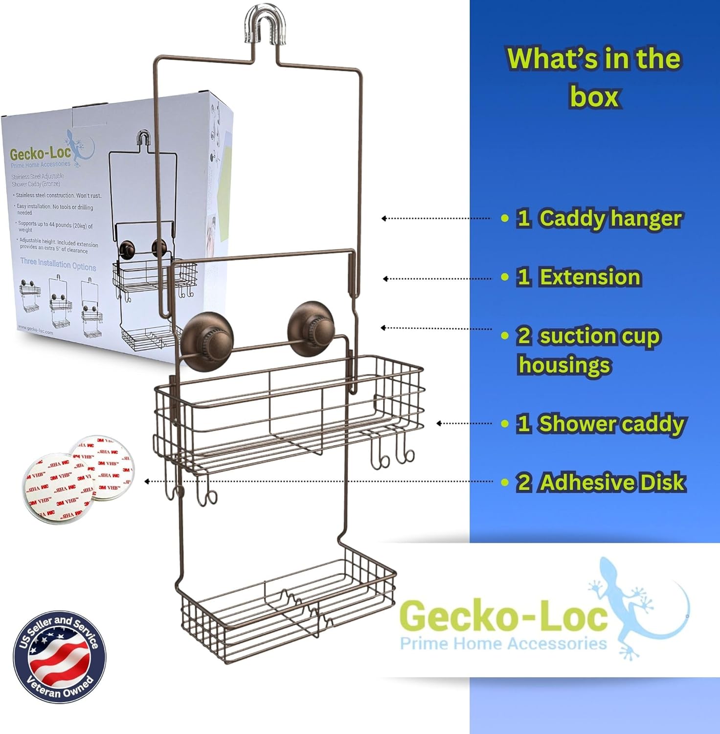 Durable REQUEST for organizing shower essentials