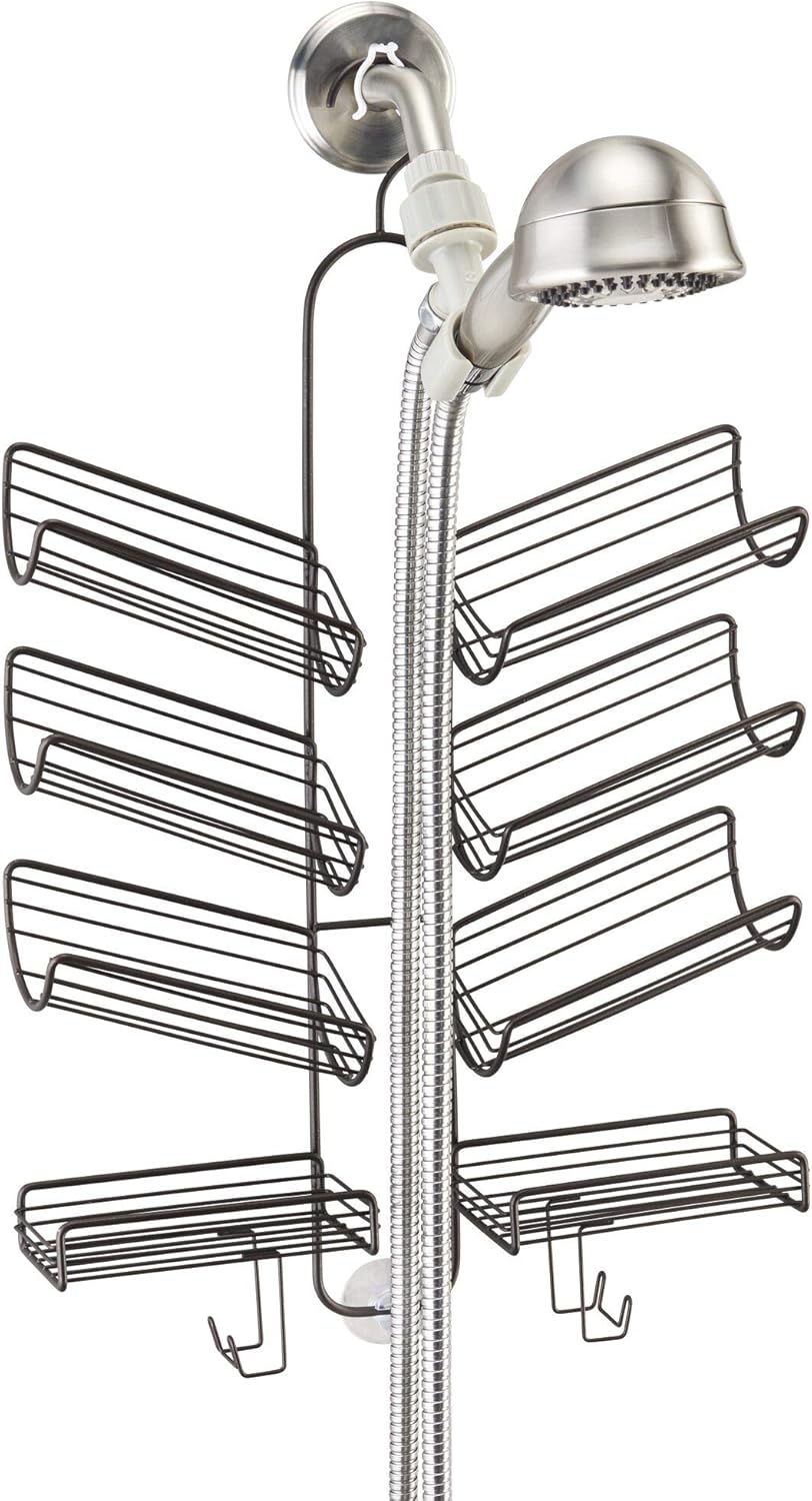 InterDesign Verona Metal Hanging Shower Caddy with Bronze Finish