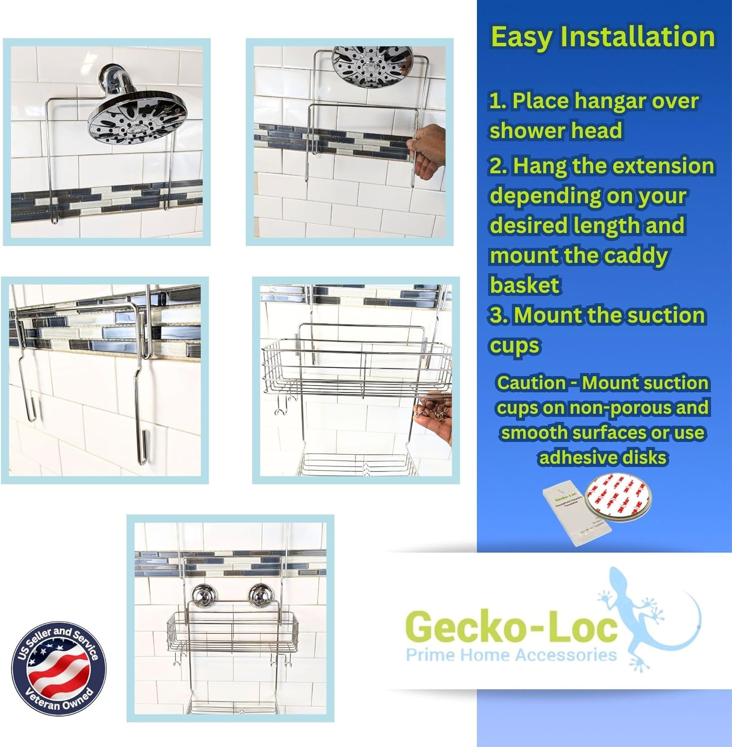 Durable REQUEST for organizing shower essentials