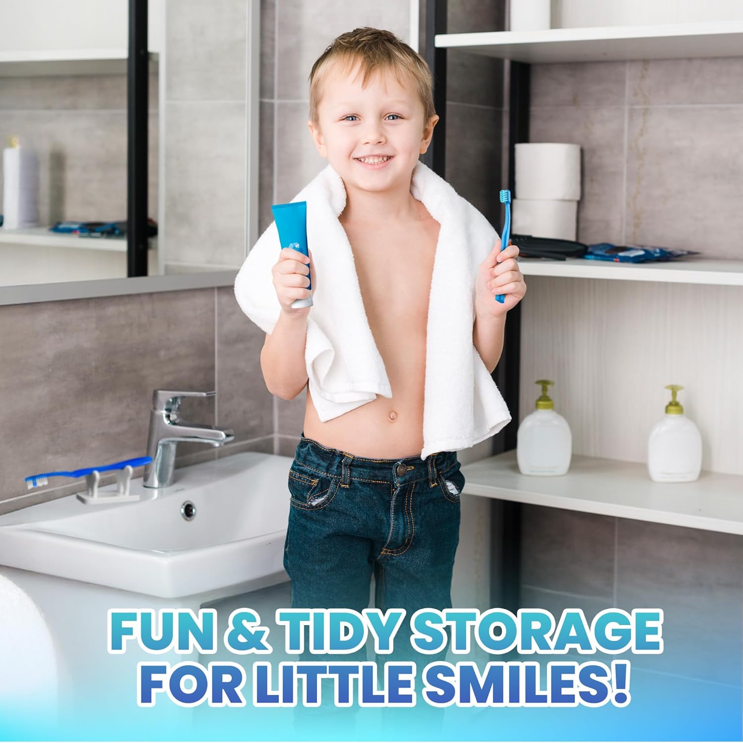 Toothbrush Caddy - Compact and Sturdy Holder for Bathroom