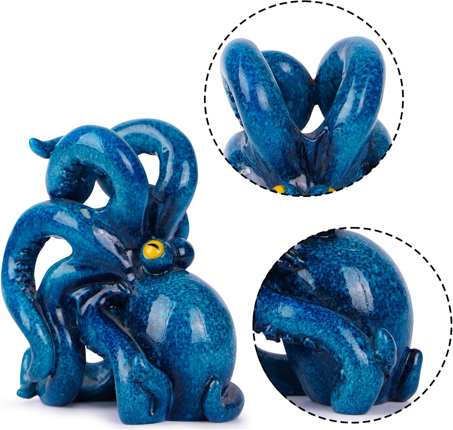 Hodao Blue Octopus Toothbrush Holder