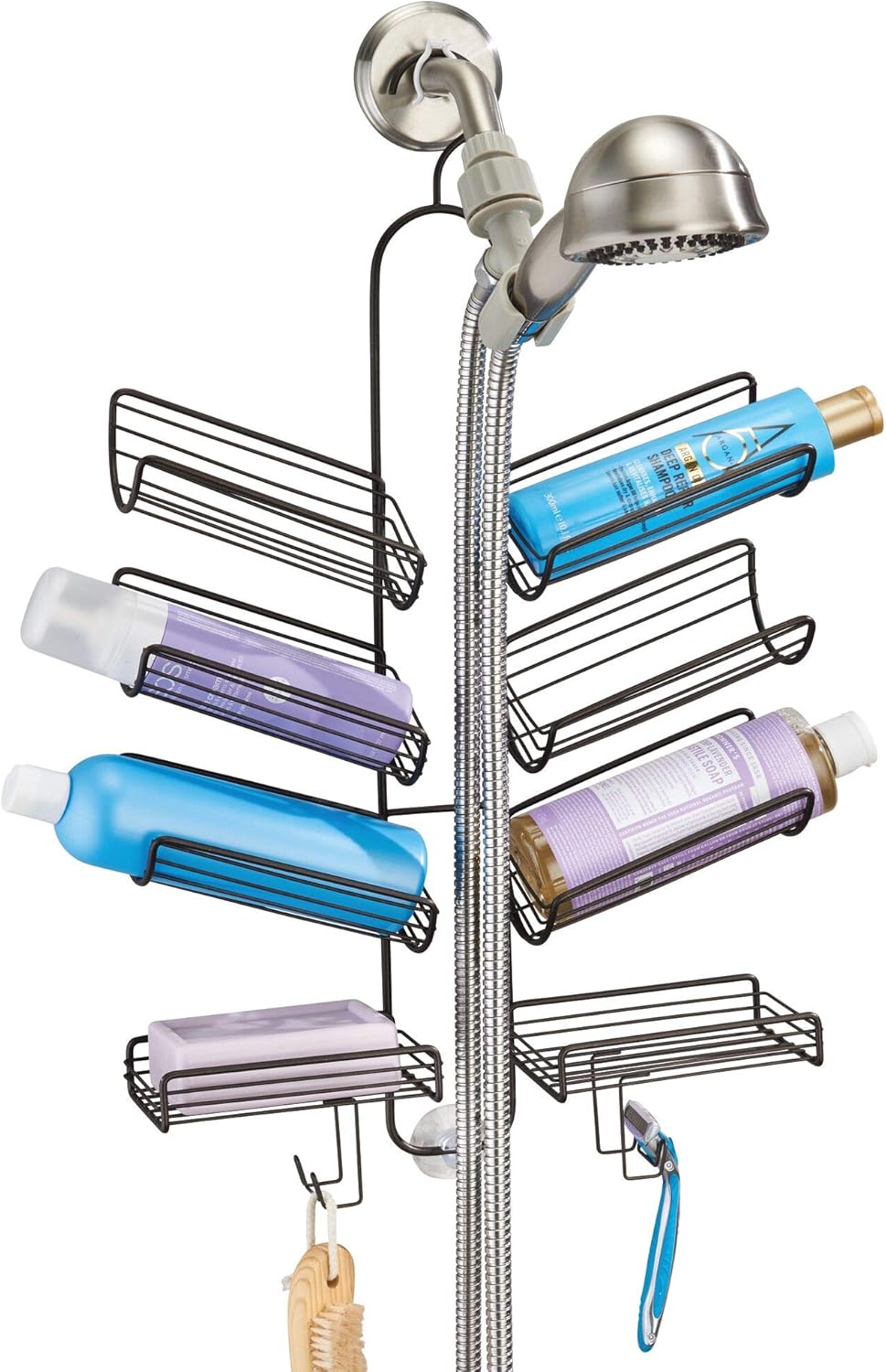 InterDesign Verona Metal Hanging Shower Caddy with Bronze Finish