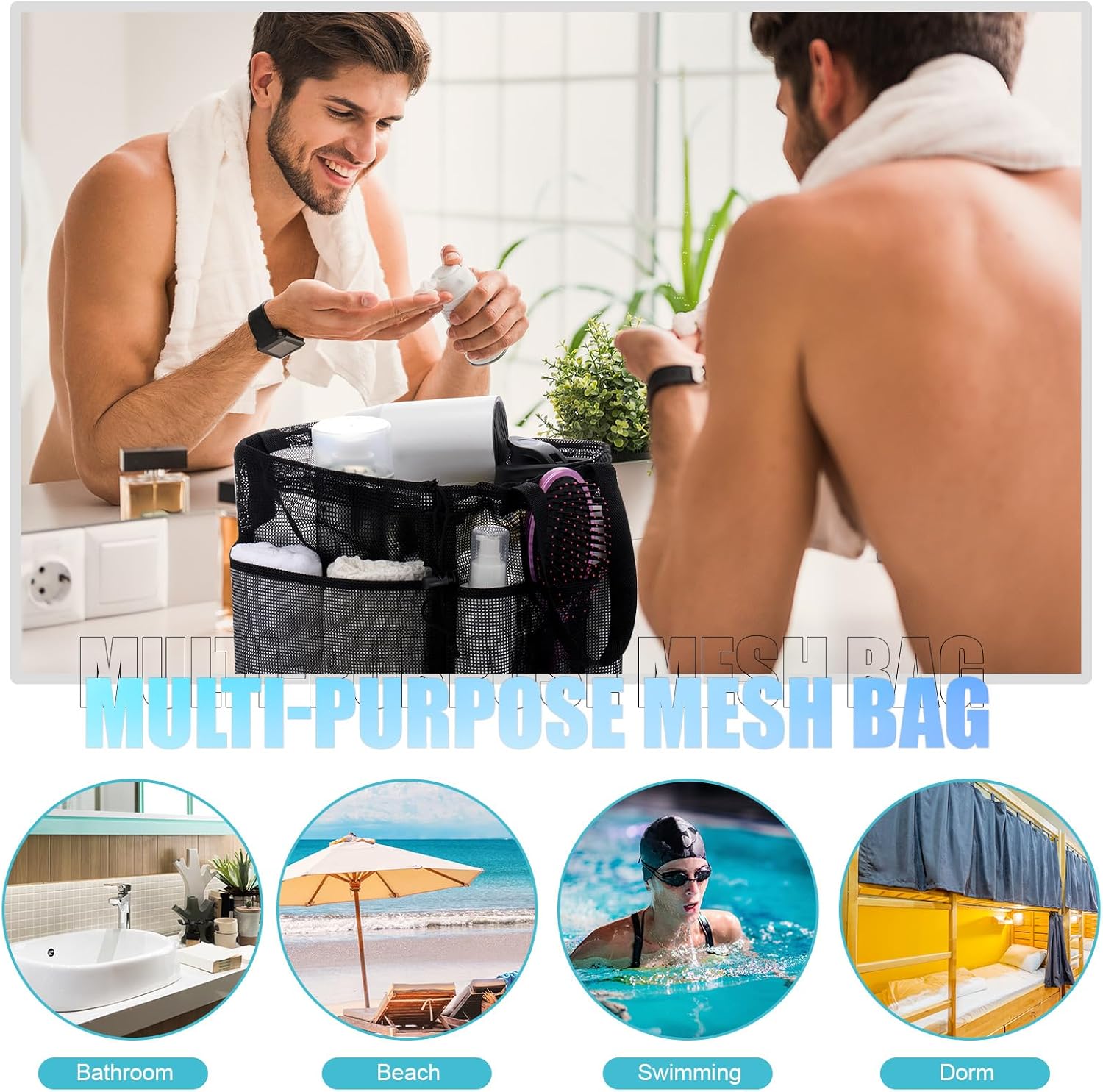 Talltalk Mesh Shower Caddy