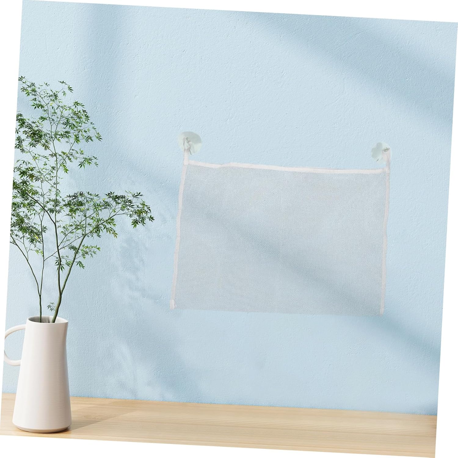 Zerodeko 3pc Hanging Bath Toy Storage Bag Mesh Organizer with Cups
