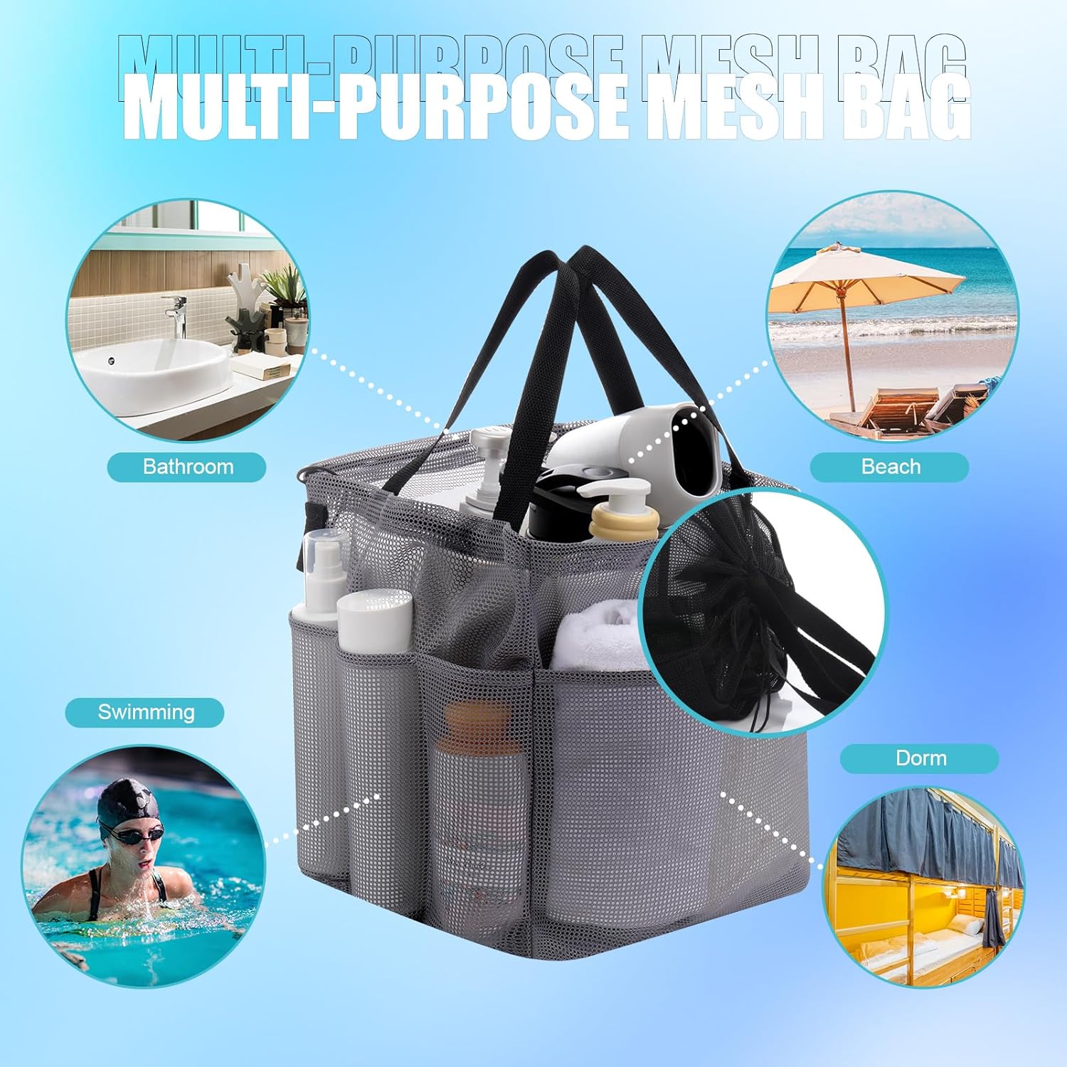 Talltalk Mesh Shower Caddy