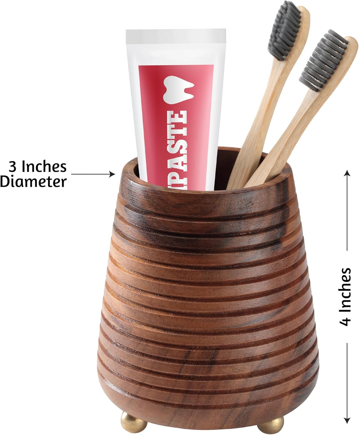 Folkulture 4x3 Toothbrush Holder for Bathroom