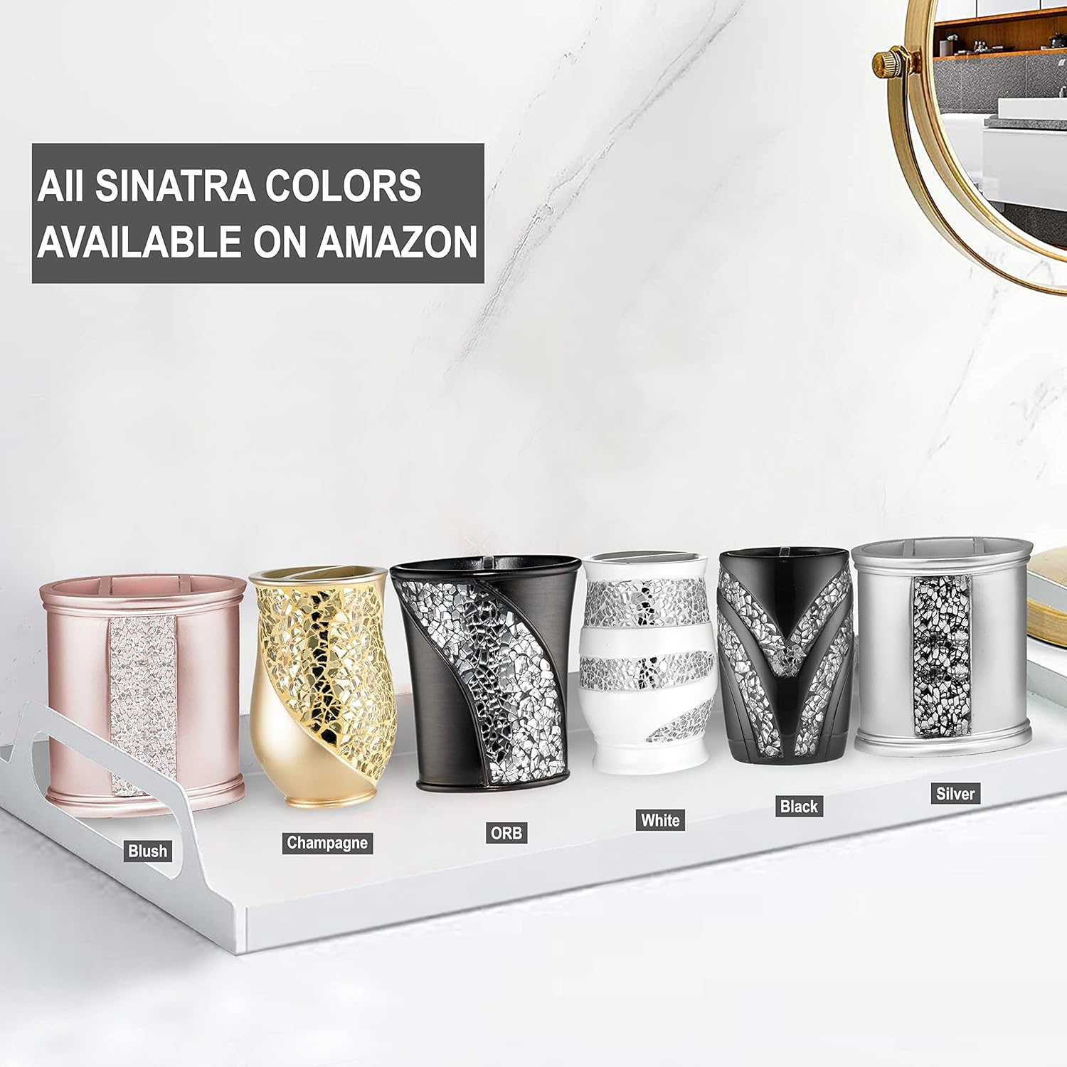 Zahari Home Sinatra Tooth Brush Holder - Modern Stylish