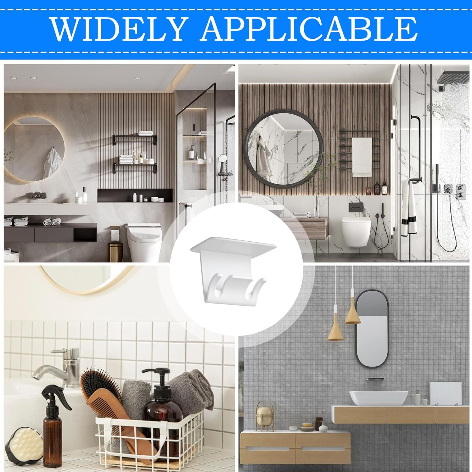 Self-Adhesive Toothbrush Holder for Bathroom