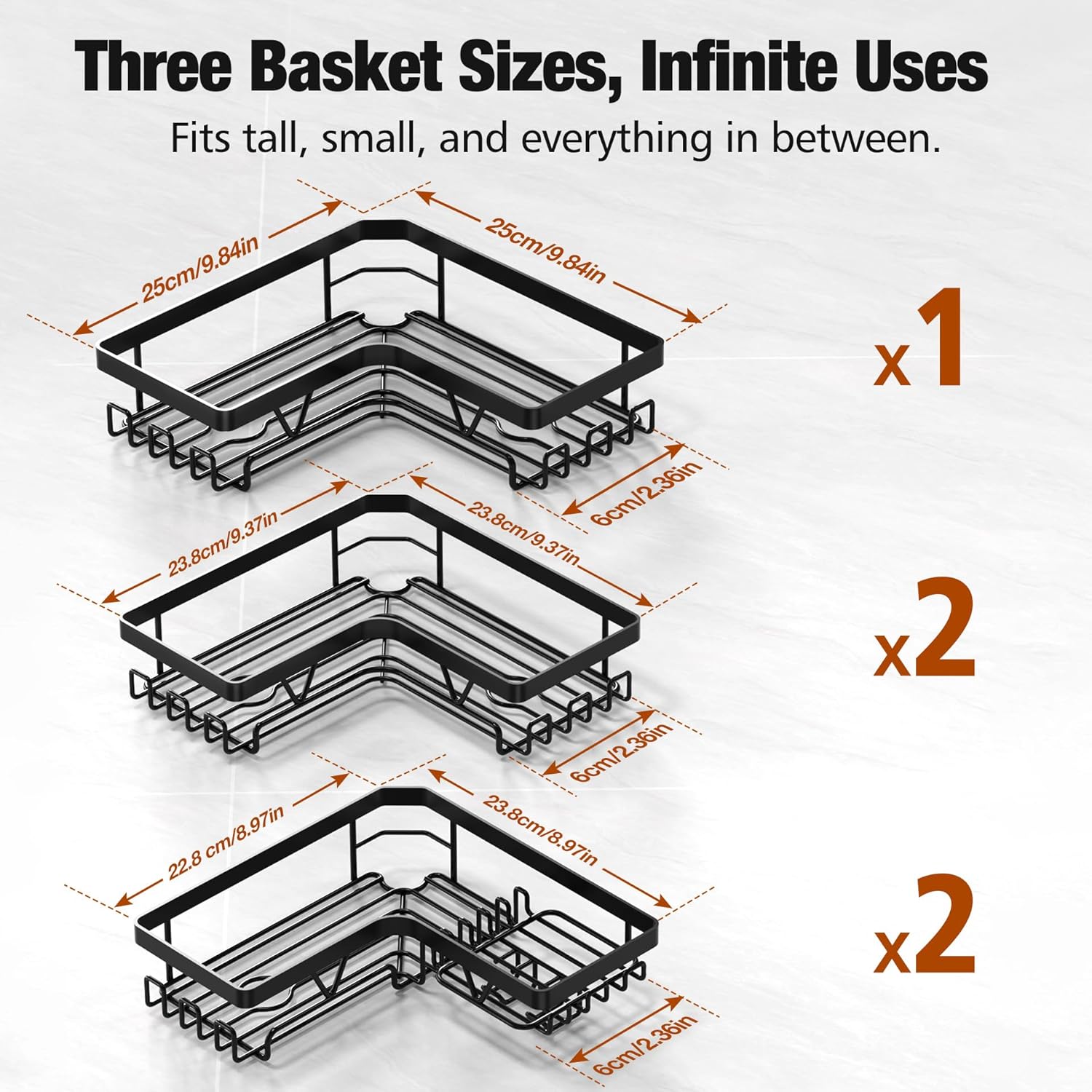 KEGII Showerspace Compression Caddy Corner