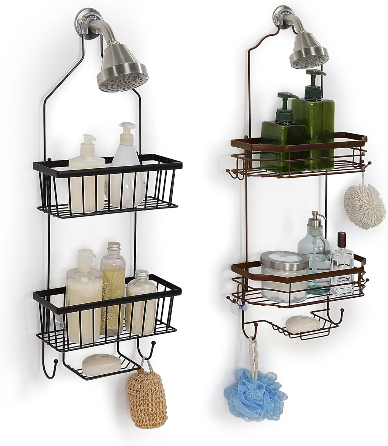 SunnyPoint Bathroom Classic Hanging Over The Shower Head Caddy