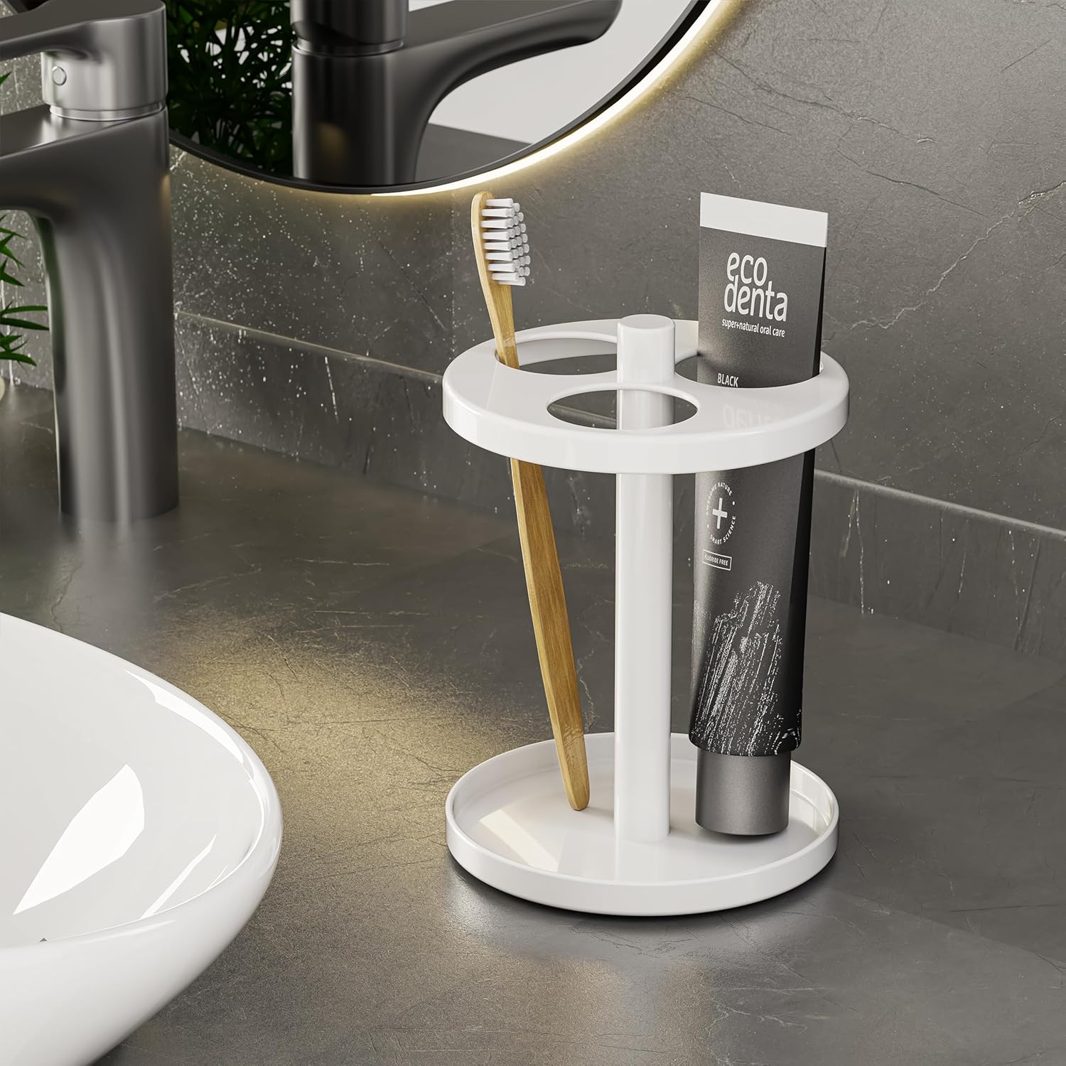 Songsoso Stainless Steel Bathroom Electric Toothbrush Holder