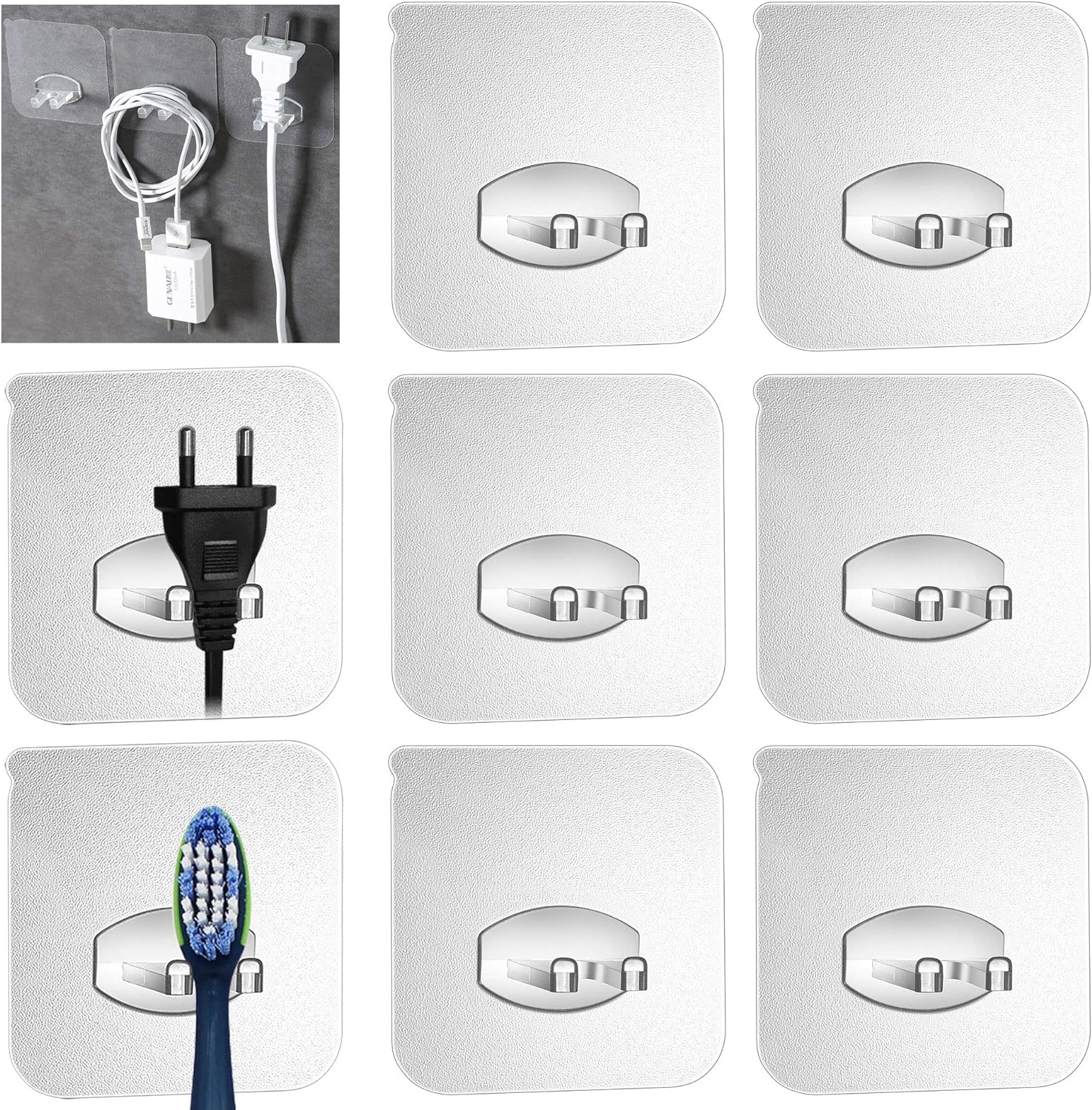 Guatbsecure 6PCS Adhesive Toothbrush Holder