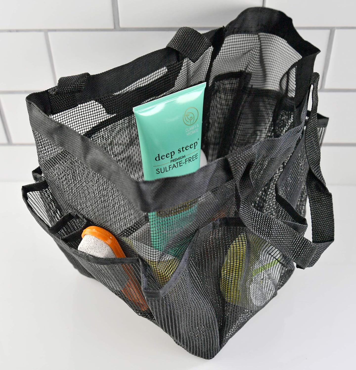 Home-X Mesh Shower Caddy Tote